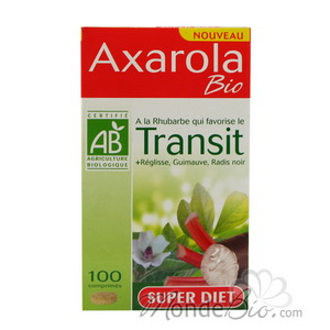 SuperDiet - Axarola à la Rhubarbe favorise le transit 100 comprimés