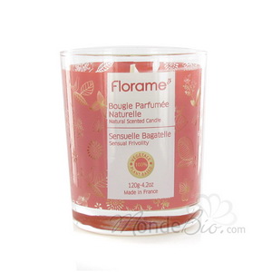 Bougie parfumée Sensuelle Bagatelle 120gr Florame