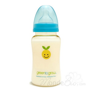 Green To Grow - Biberon Green to Grow goulot large Sans bisphénol A 300ml