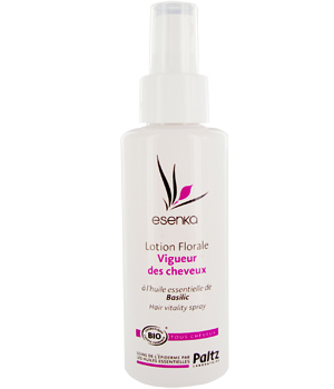 Lotion florale vigueur des cheveux au Basilic Brillance Esen