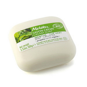 Melvita -  Mint & Green Tea cream soap 100gr