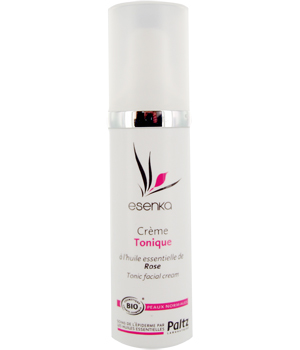 Cr�me hydratante tonique � l'huile essentielle de Rose Esenk