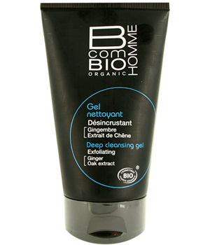 Gel nettoyant d�sincrustant Homme Gingembre Ch�ne BcomBio Homme