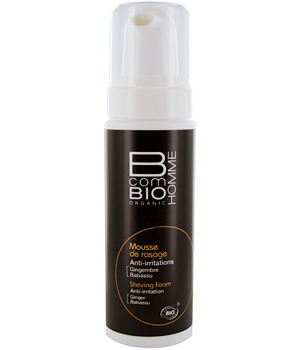 Mousse de rasage Anti irritations Gingembre Babassu BcomBio Homme