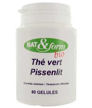 Complexe Th� Vert Pissenlit 80 g�lules 125mg+125mg Nat et form