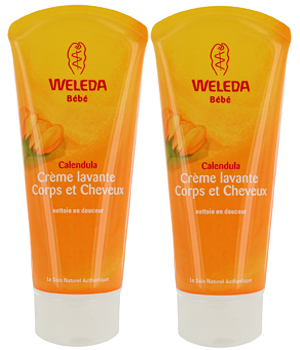Weleda Duo crème lavante corps et cheveux au Calendula bébé 200ml