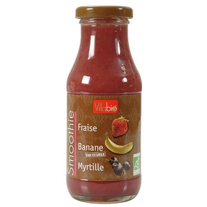 Smoothie Fraise Banane Myrtille Vitabio