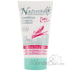 Dentifrices Fresh Argile rouge ginseng r�glisse 75ml Naturado