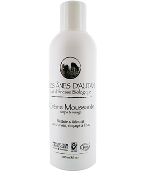Les Anes d'Autan Crème moussante visage et corps au lait d'ânesse 200ml