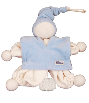 Doudou boite � musiques bleu pastel 24 Keptin jr