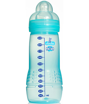 Biberon Dodie Evolution sans Bisph�nol A + de 6 mois Lagoon 330ml Dodie