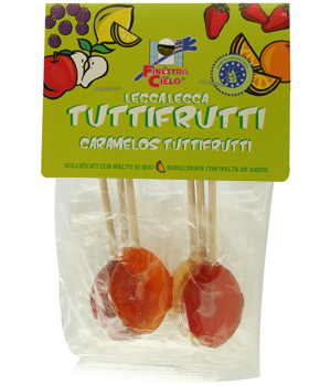 Sucettes assorties sucr�s uniquement au jus de fruits et mal