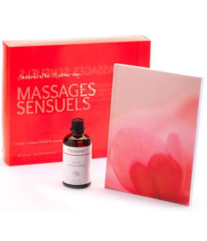 Coffret massage sensuel + Huile de massage 100ml Ed. Marabout