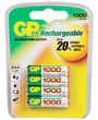 Blister De 4 Piles Rechargeables Aaa Gp Battery