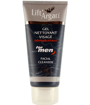 Gel nettoyant Visage d�?©sincrustant Lift Argan for Men Natessance