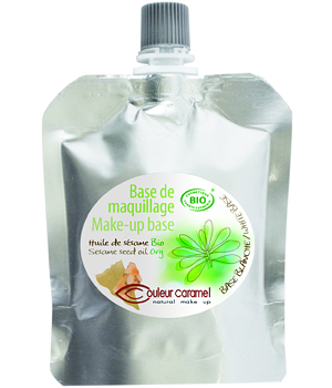 Base de maquillage Blanche poche de Couleur Caramel Couleur Caramel