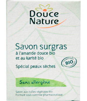 Savon surgras sans allergène Amande douce et Karité peau sèche Douce Nature