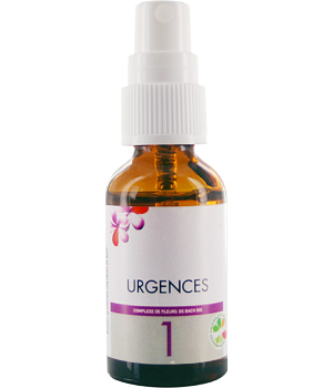 Complexe 1 Urgence Fleurs de Bach spray de Les Sens Des Fleurs Les Sens Des Fleurs