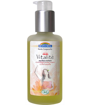 Huile corporelle Vitalit� Silice et Fleurs de Bach Biofloral Biofloral