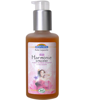 Huile corporelle Harmonie Silice et Fleurs de Bach Biofloral Biofloral
