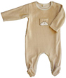 Iobio Pyjama Manches Longues Et Pieds Velours Caramel Naissance Popolini