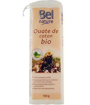 Coton hydrophile bio Zig Zag Bel Nature Bel Nature