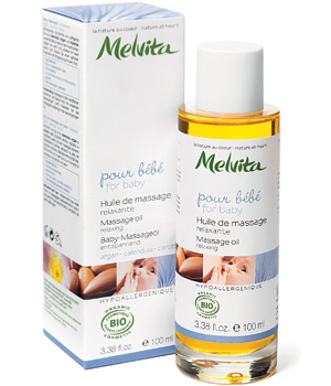 Relaxing massage oil for baby with Argan, Calendula and Carrot