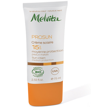 Cr�me solaire SPF 15 moyenne protection PROSUN Melvita Melvita