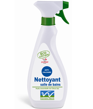 Vivre vert Spray nettoyant salle de bains �?  l'HE de Citron Vivre Vert