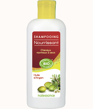 Natessance Shampooing Nourrissant cheveux normaux à secs Huile d'Argan 250ml