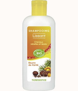 Natessance Shampooing Lissant cheveux rebelles et épais Beurre de Karité 250ml