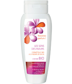 Les Sens Des Fleurs Shampoing usage fréquent Thé vert et Eau florale de  Fleurs d'Oranger 200ml