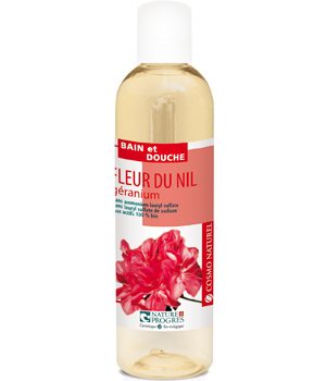 Bain douche Fleur du Nil G�ranium Cosmo Naturel Cosmo naturel