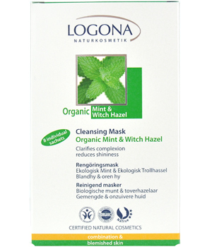 Logona - New Mint & Witch Hazel cleansing mask 8x7.5ml