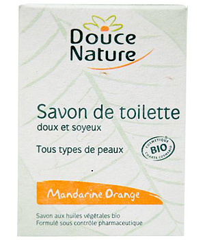 Douce Nature Savon de toilette doux et soyeux Mandarine Orange 100g