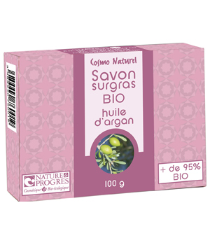 Savon surgras �?  l'huile d'argan Cosmo Naturel