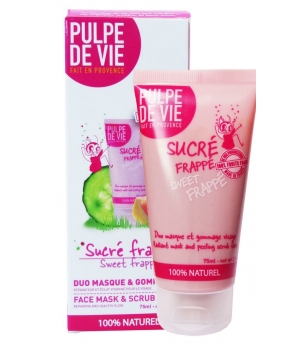 Pulpe De Vie - Iced & Sweet duo facial mask/scrub with Grapefruit & Apricot 75ml