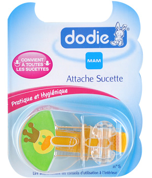 Attache sucette (n�5) x 1 coloris Dodie