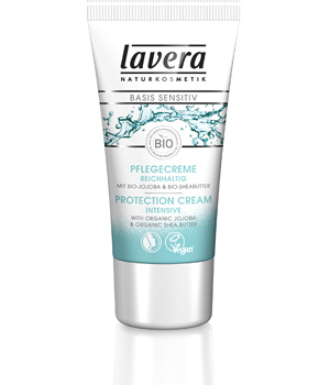 Lavera Crème de soins riche Jojoba bio et Karité BASIS 50ml