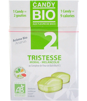 Candy bonbons aux Fleurs de Bach n�?°2 Tristesse sans alcool Les Sens Des Fleurs
