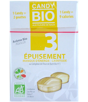 Candy bonbons aux Fleurs de Bach n�?°3 Epuisement sans alcool Les Sens Des Fleurs