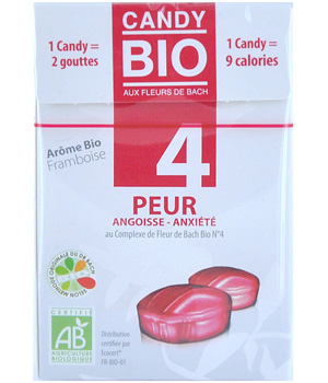 Candy bonbons aux Fleurs de Bach n�?°4 Peur sans alcool Les Sens Des Fleurs