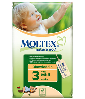 Moltex 42 Couches jetables écologiques Midi 4 9 kg