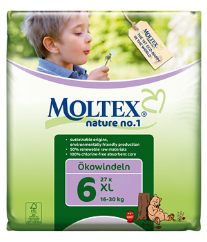 Moltex 28 Couches jetables écologiques Eco XL 16 30 kgs