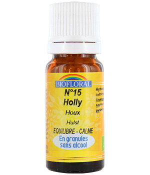 Biofloral Elixir Holly n°15 Houx en granules 10g