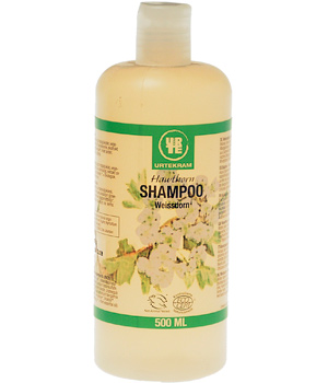 Urtekram Shampoing Aubépine pour cheveux gras 500ml