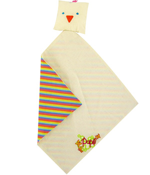 Square cuddly toy - Bird