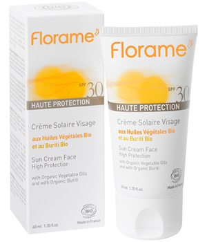 Cr�?¨me solaire visage �?  l'huile de Buriti SPF 30 Florame