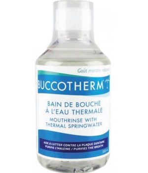 Bain de bouche menthe naturelle à l'eau thermale Buccotherm