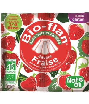 Bioflan Fraise sans sucres ajoutés Natali